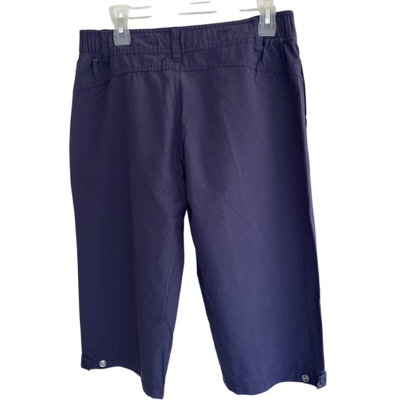 DANSKIN NOW Capri Womens Blue Active Wear Capri Zip Pockets Size M (8-10) - Picture 2 of 6